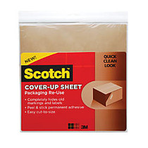 Scotch; Packaging Re-Use Cover-Up Sheets, 12 inch; x 12 inch;, Pack Of 6