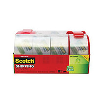 Scotch; Super Strength Mailing Tape With 2 Dispensers, 3 inch; Core, 1 7/8 inch; x 54.6 Yd., Pack Of 8