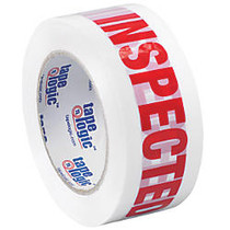 Tape Logic; Pre-Printed Carton Sealing Tape,  inch;Inspected inch;, 2 inch; x 110 Yd., Red/White, Case Of 36