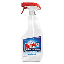 Windex; Multisurface Vinegar Cleaning Spray, Fresh Clean Scent, 23 Oz, Carton Of 8 Bottles