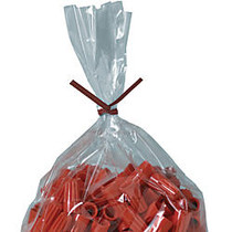 Office Wagon; Brand Paper Twist Ties For Poly Bags, 3/16 inch; x 8 inch;, Red, Case Of 2,000