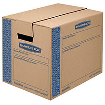 Bankers Box; SmoothMove&trade; Moving Boxes, Small, 12 inch; x 12 inch; x 16 inch;, 85% Recycled, Kraft, Pack Of 10