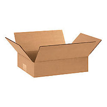 Office Wagon Brand Flat Corrugated Boxes 12 inch; x 8 inch; x 3 inch;, Bundle of 25