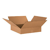 Office Wagon Brand Flat Corrugated Boxes 17 inch; x 17 inch; x 4 inch;, Bundle of 25