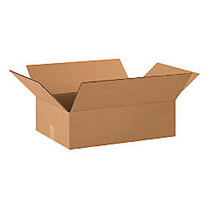 Office Wagon Brand Flat Corrugated Boxes 20 inch; x 15 inch; x 6 inch;, Bundle of 25