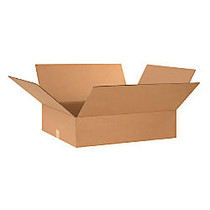 Office Wagon Brand Flat Corrugated Boxes 26 inch; x 20 inch; x 6 inch;, Bundle of 20