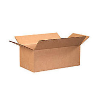 Office Wagon Brand Long Corrugated Boxes 11 inch; x 6 inch; x 4 inch;, Bundle of 25