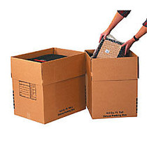 Office Wagon; Brand Deluxe Moving Boxes, Combination Pack #1, Kraft, Pack Of 15