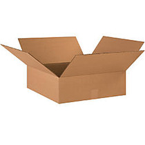 Office Wagon; Brand Flat Corrugated Cartons, 18 inch; x 18 inch; x 6 inch;, Kraft, Pack Of 20
