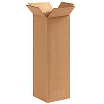 Office Wagon; Brand Tall Boxes, 4 inch; x 4 inch; x 12 inch;, Kraft, Pack Of 25