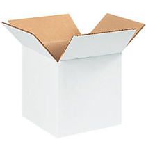 Office Wagon; Brand White Corrugated Cartons, 6 inch; x 6 inch; x 6 inch;, Pack Of 25