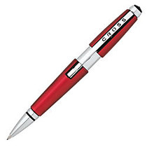 Cross; Edge Rollerball Pen, Medium Point, 0.7 mm, Red Barrel, Black Ink