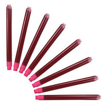 Monteverde; Magnum-Size Fountain Pen Ink Cartridge Refills, Pink, Pack Of 8