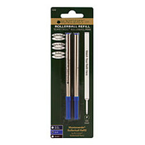 Monteverde; Rollerball Refills For Cross Rollerball Pens, Fine Point, 0.5 mm, Blue, Pack Of 2