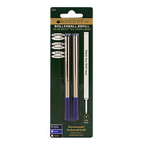 Monteverde; Rollerball Refills For Cross Rollerball Pens, Fine Point, 0.5 mm, Blue/Black, Pack Of 2