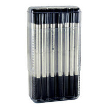 Monteverde; Rollerball Refills For Parker Rollerball Pens, Fine Point, 0.5 mm, Black, Pack Of 35