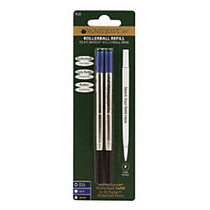 Monteverde; Rollerball Refills For Parker Rollerball Pens, Fine Point, 0.5 mm, Blue/Black, Pack Of 2