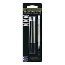 Monteverde; Rollerball Refills For Sheaffer Rollerball Pens, Fine Point, 0.5 mm, Black, Pack Of 2