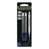 Monteverde; Rollerball Refills For Sheaffer Rollerball Pens, Fine Point, 0.5 mm, Blue/Black, Pack Of 2
