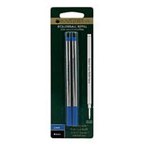 Monteverde; Rollerball Refills For St. Dupont; Rollerball Pens, Fine Point, 0.5 mm, Blue, Pack Of 2