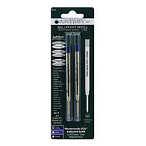 Monteverde; Soft Roll Parker; Style Ballpoint Refills, Broad Point, 0.9 mm, Blue/Black, Pack Of 2