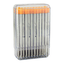 Monteverde; Soft Roll Parker; Style Ballpoint Refills, Medium Point, 0.7 mm, Orange, Pack Of 50