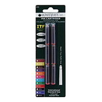 Monteverde; Standard-Size Fountain Pen Ink Cartridge Refills, Red, Pack Of 6