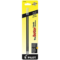 Pilot; Ballpoint Pen Refills, For Better Ball And EasyTouch Stick Pens, Fine Point, 0.7 mm, Black Ink, Pack Of 2