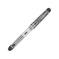 Pilot; Custom 74 Clear Fountain Pen With 14K Gold Nib, Broad Point, Clear Barrel, Black Ink