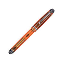 Pilot; Custom 74 Orange Fountain Pen With 14K Gold Nib, Fine Point, Orange Barrel, Black Ink