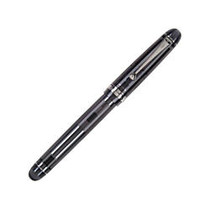 Pilot; Custom 74 Smoke Fountain Pen With 14K Gold Nib, Broad Point, Smoke Gray Barrel, Black Ink