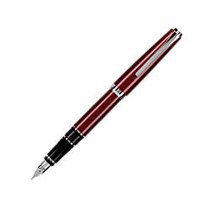 Pilot; Falcon Fountain Pen With 14K Gold Nib, Medium Point, Burgundy Barrel, Black Ink