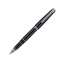 Pilot; Falcon Fountain Pen, 14-Karat Gold Fine Point, Black Barrel, Black Ink