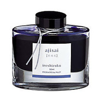 Pilot; Iroshizuku Fountain Pen Ink, Ajisai Hydrangea Blue Purple, 50 mL Bottle