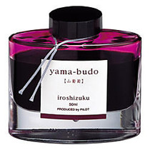 Pilot; Iroshizuku Fountain Pen Ink, Yama-budo Crimson Glory Vine Purple Red, 50 mL Bottle