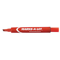 Avery; Marks-A-Lot; Permanent Markers, Red, Pack Of 12