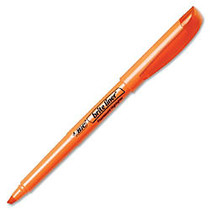 BIC Brite Liner Highlighter - Chisel Point Style - Orange Water Based Ink - 1 Dozen