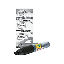 Crayola; Dry-Erase Markers, Chisel Tip, Black Ink, Pack Of 12