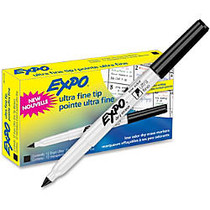 Expo; Dry Erase Markers, Ultra-Fine Point, Black, Pack Of 12