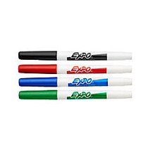 EXPO; Dry-Erase Fine-Point Markers, Assorted Colors, Pack Of 4
