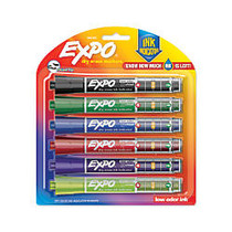 EXPO; Dry-Erase Markers With Ink Indicator, Chisel Tip, Assorted Colors, Pack Of 6