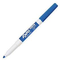 EXPO; Low-Odor Dry-Erase Markers, Fine Point, Blue, Pack Of 12