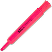 Integra Chisel Tip Desk Highlighter - Chisel Point Style - Fluorescent Pink