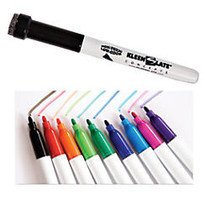 KleenSlate; Dry-Erase Markers With Erasers, Medium Point, Assorted Colors, Pack Of 10