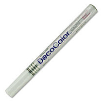 Marvy DecoColor Paint Marker - Extra Fine Point Type - White Oil Based Ink - 1 Each