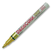 Marvy DecoColor Paint Marker - Fine Point Type - Metallic Gold Oil Based Ink - 1 Each