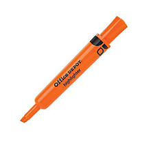 Office Wagon; Brand Chisel-Tip Highlighter, 100% Recycled Plastic, Fluorescent Orange, Pack Of 12