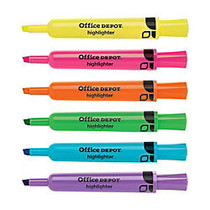 Office Wagon; Brand Chisel-Tip Highlighter, Assorted Fluorescent Colors, Pack Of 12