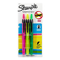 Sharpie; Accent; Retractable Highlighters, Chisel Point, Assorted Inks, Set Of 3