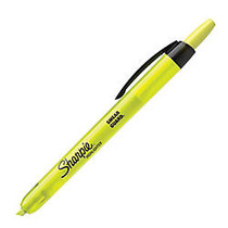 Sharpie; Accent; Retractable Highlighters, Fluorescent Yellow, Pack Of 12